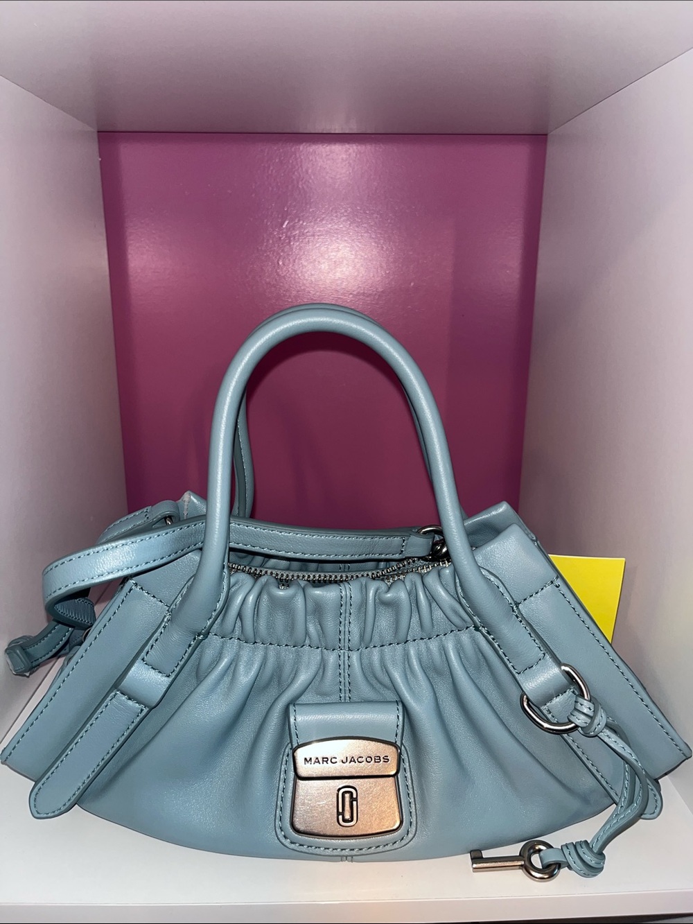 Marc Jacobs NWT! Cristina Small Leather Satchel in Sky Blue